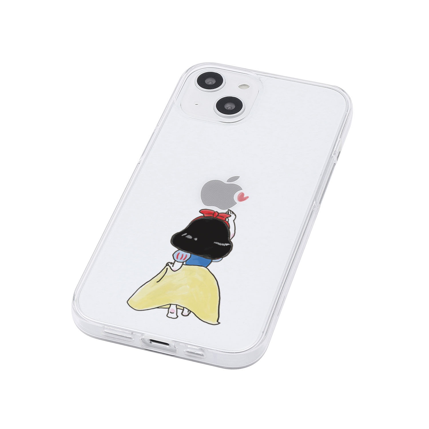 [ iPhone 17 / iPhone Air / 17 Pro / 17 Pro Max 用] ソフト クリアケース お姫様 アリス ファンタジー 透明カバー for iPhone 17 / 16 / 15 / 14 シリーズ