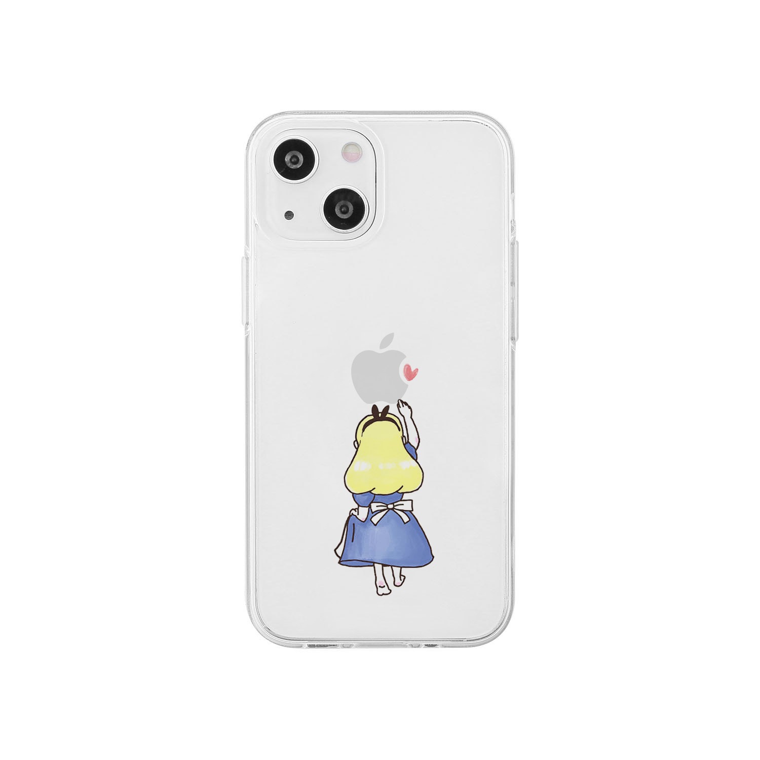[ iPhone 17 / iPhone Air / 17 Pro / 17 Pro Max 用] ソフト クリアケース お姫様 アリス ファンタジー 透明カバー for iPhone 17 / 16 / 15 / 14 シリーズ