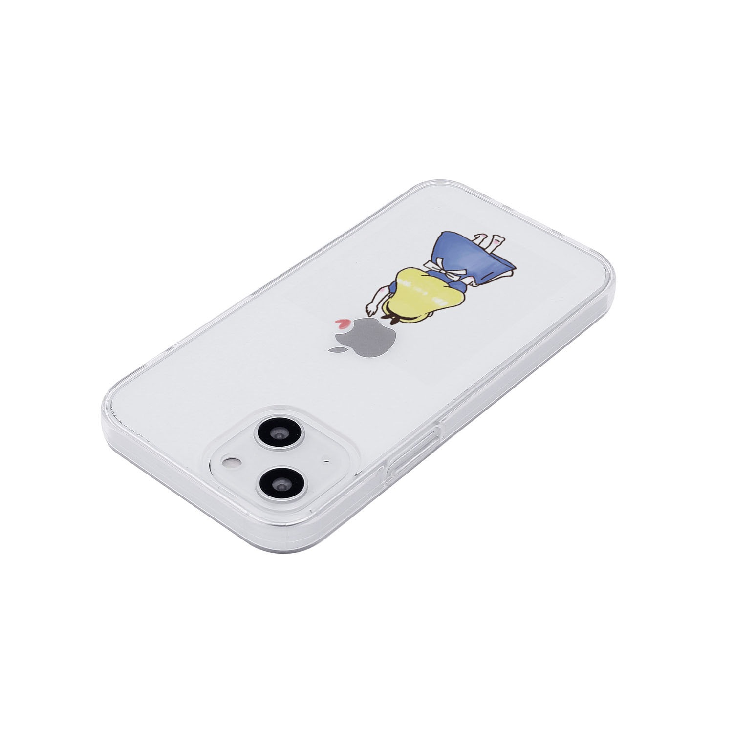 [ iPhone 17 / iPhone Air / 17 Pro / 17 Pro Max 用] ソフト クリアケース お姫様 アリス ファンタジー 透明カバー for iPhone 17 / 16 / 15 / 14 シリーズ