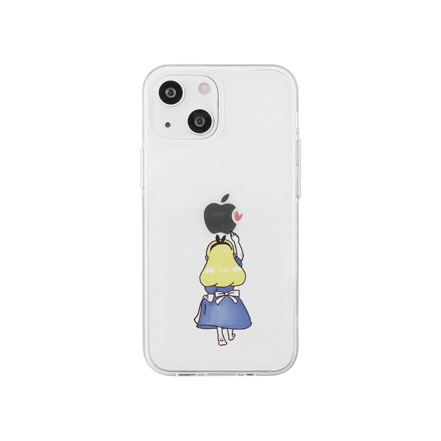 [ iPhone 17 / iPhone Air / 17 Pro / 17 Pro Max 用] ソフト クリアケース お姫様 アリス ファンタジー 透明カバー for iPhone 17 / 16 / 15 / 14 シリーズ