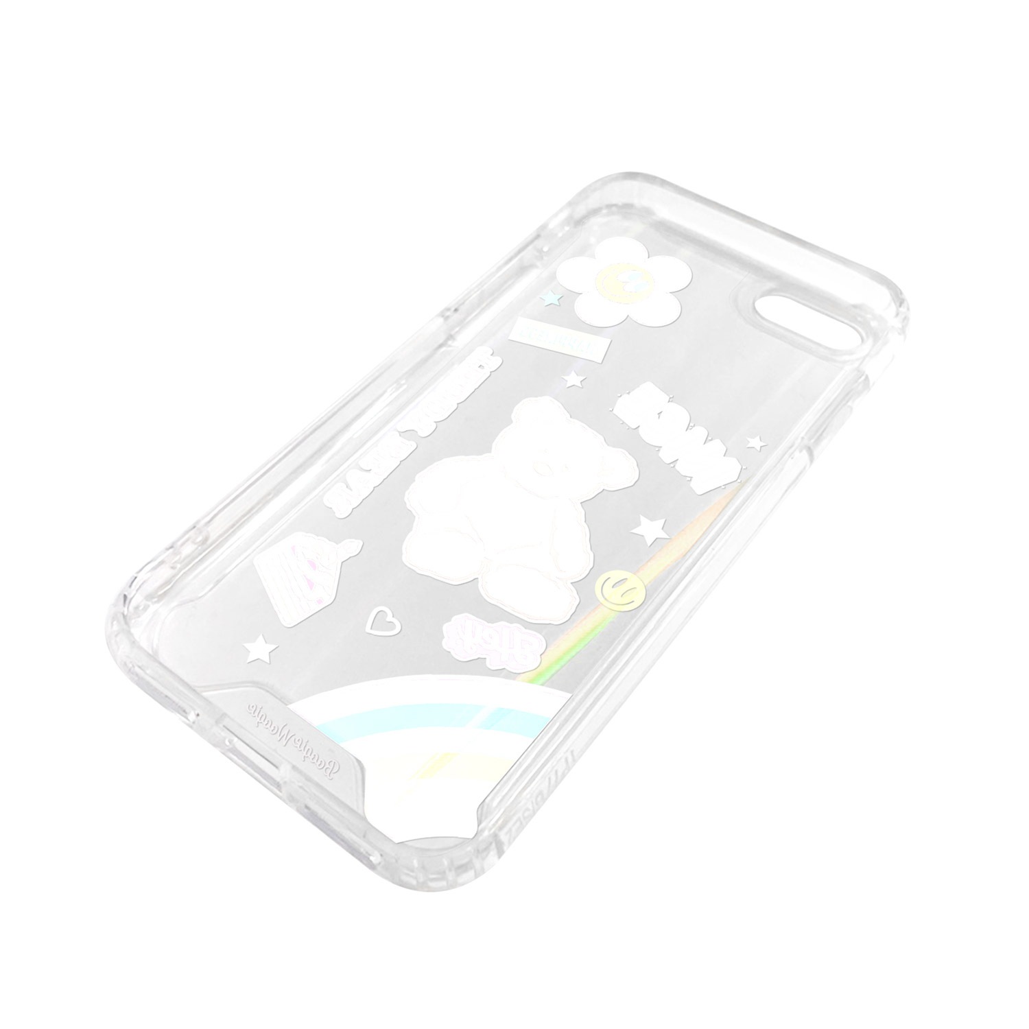 iPhone SE3 ケース バックカバー BOOGIE WOOGIE オーロラケース Teddy Bear【iPhone 13 / 13 Pro / 13 mini / iPhone SE (第3/2世代)、、iPhone 8 / 7 】 