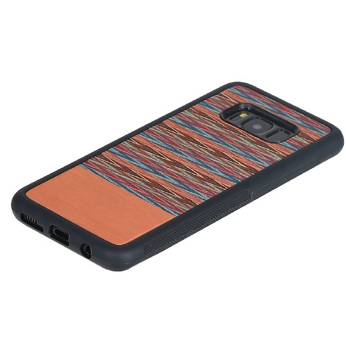 Galaxy S9 ケース Galaxy S9＋ ケース Galaxy S8 ケース Galaxy S8＋ ケース 天然木 Man&Wood Browny Check（マンアンドウッド ブラウニーチェック）ギャラクシー エスナイン エスエイト カバー 木製 SC-02K SC-03K SCV38 SCV39 SC-02J SCV36