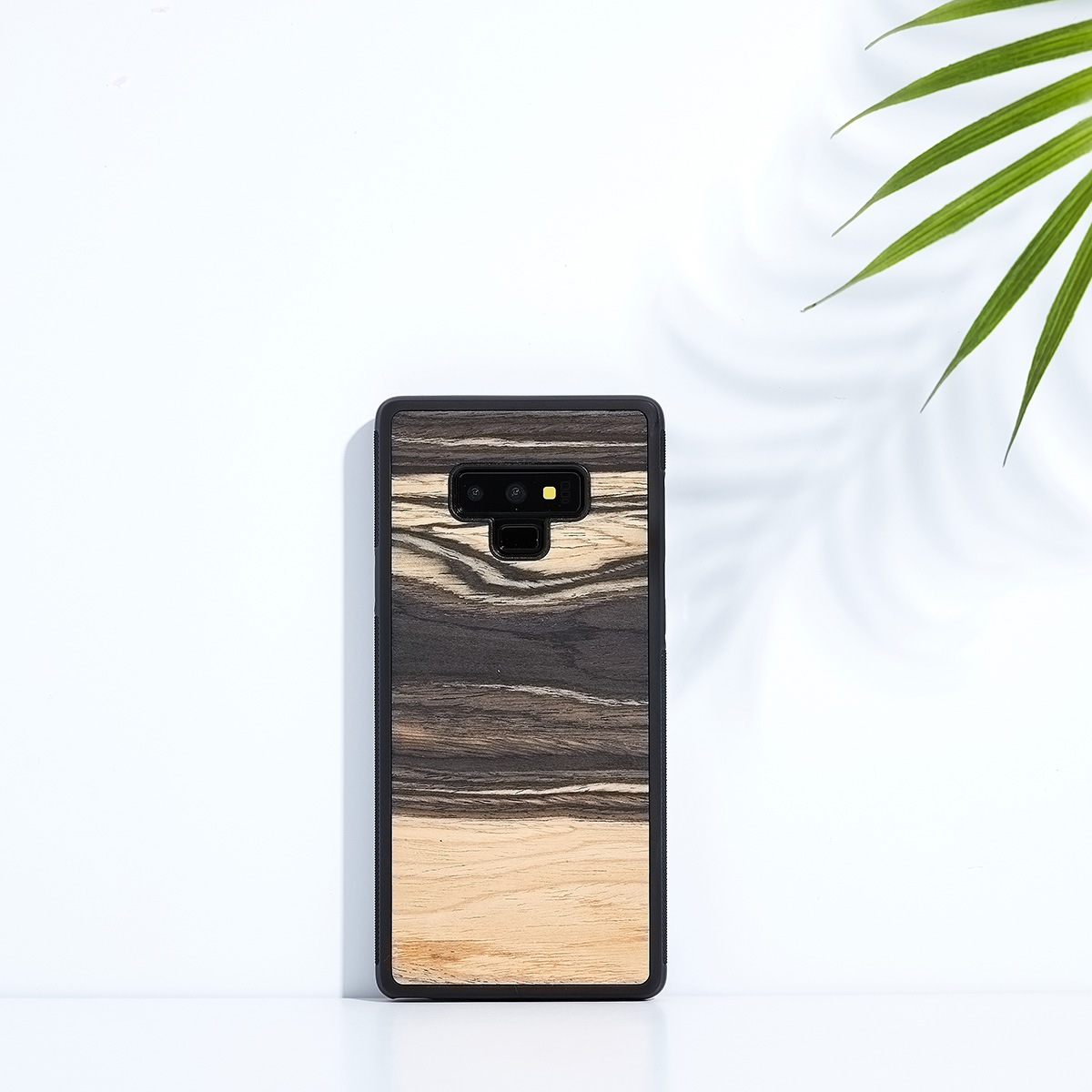 Galaxy Note9 ケース 天然木 Man&Wood White Ebony（マンアンドウッド ホワイトエボニー）ギャラクシー ノートナイン カバー 木製 SC-01L SCV40
