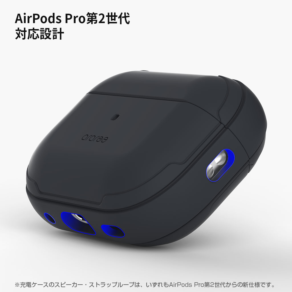 araree AirPods Pro (第2世代/第1世代）ケース DUPLE ハイブリッドケース  [カラビナ付き]
