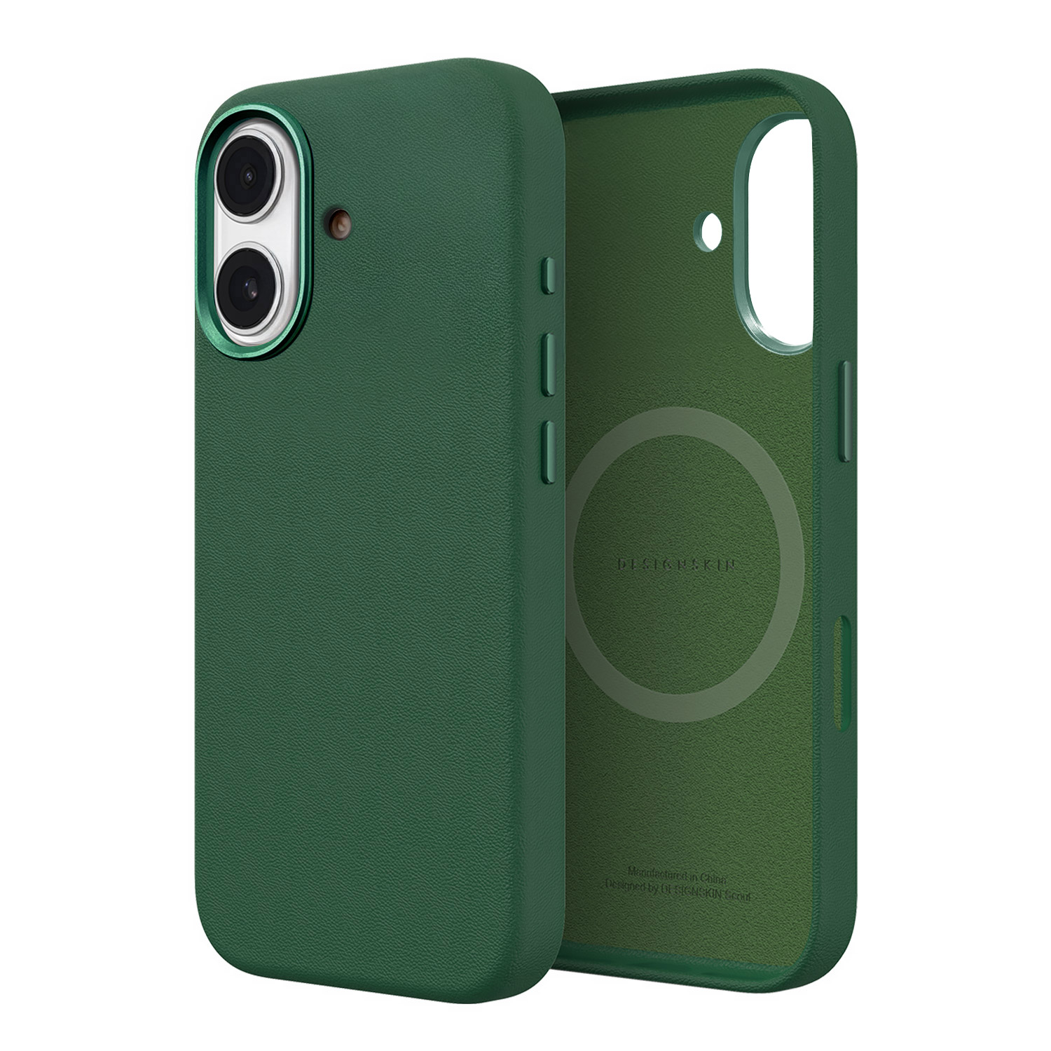 [ iPhone 17 / 17 Pro 用] 薄型フェイクレザーMagSafe対応ケース [ カメラホール＆ボタン メタル採用 ] スマホケース アイホンカバー