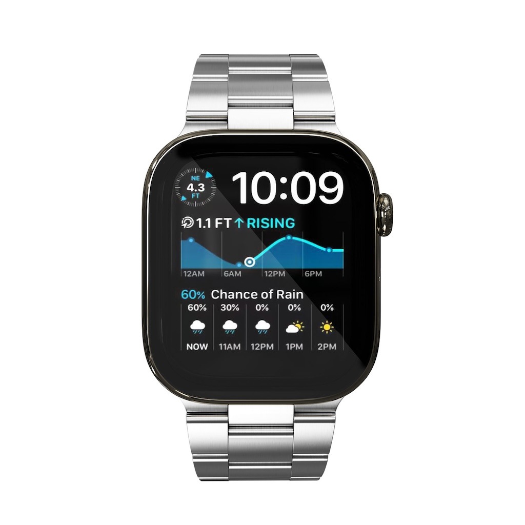 アップルウォッチ バンド Spectra プレミアムステンレスバンド  for Apple Watch 49/46/45/44mm ポリッシュシルバー ＜予約受付中＞