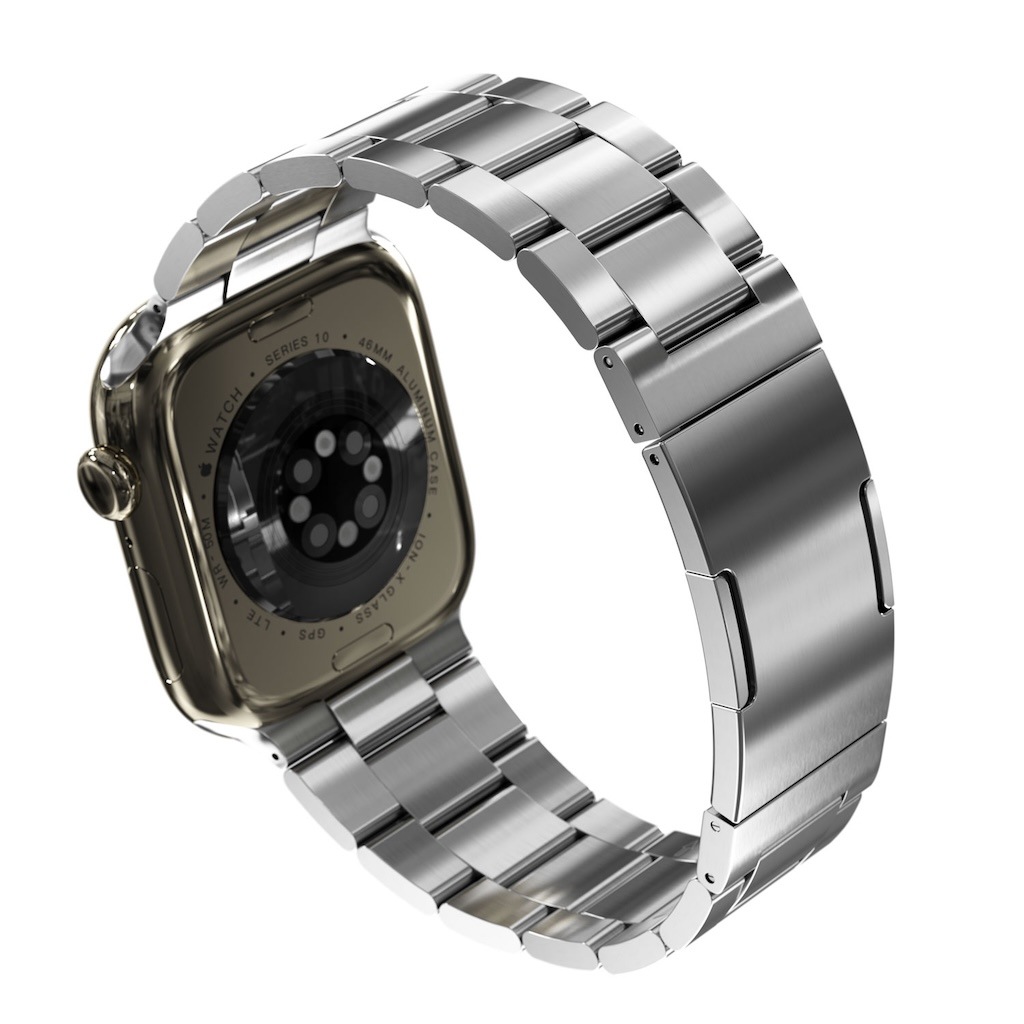 アップルウォッチ バンド Spectra プレミアムステンレスバンド  for Apple Watch 49/46/45/44mm ポリッシュシルバー ＜予約受付中＞