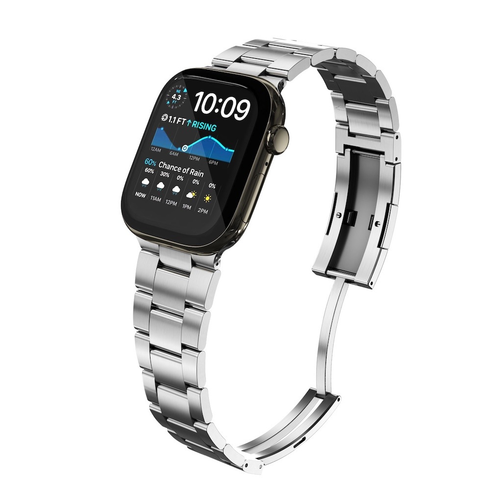 アップルウォッチ バンド Spectra プレミアムステンレスバンド  for Apple Watch 49/46/45/44mm ポリッシュシルバー ＜予約受付中＞