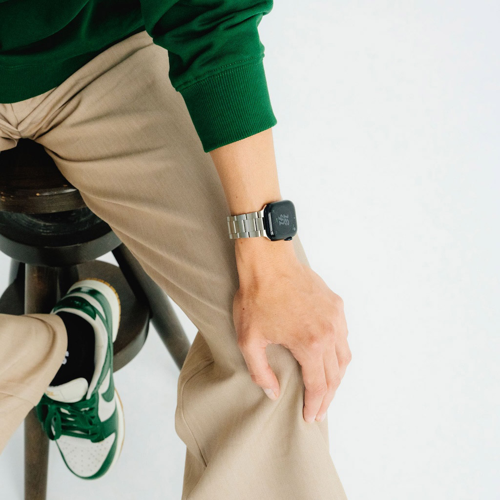 アップルウォッチ バンド Spectra プレミアムステンレスバンド  for Apple Watch 49/46/45/44mm ポリッシュシルバー ＜予約受付中＞