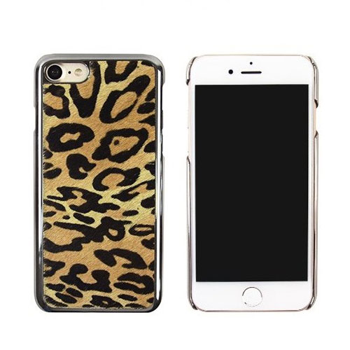 iPhone SE (第3世代) ケース カバー 【本革】GAZE Leopard Calf Hair Bar [iPhone SE3/SE2/8/7]