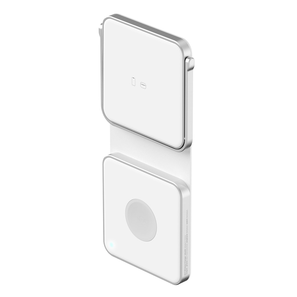 2in1 折りたたみ ワイヤレス充電スタンド for iPhone・Apple Watch・Air Pods