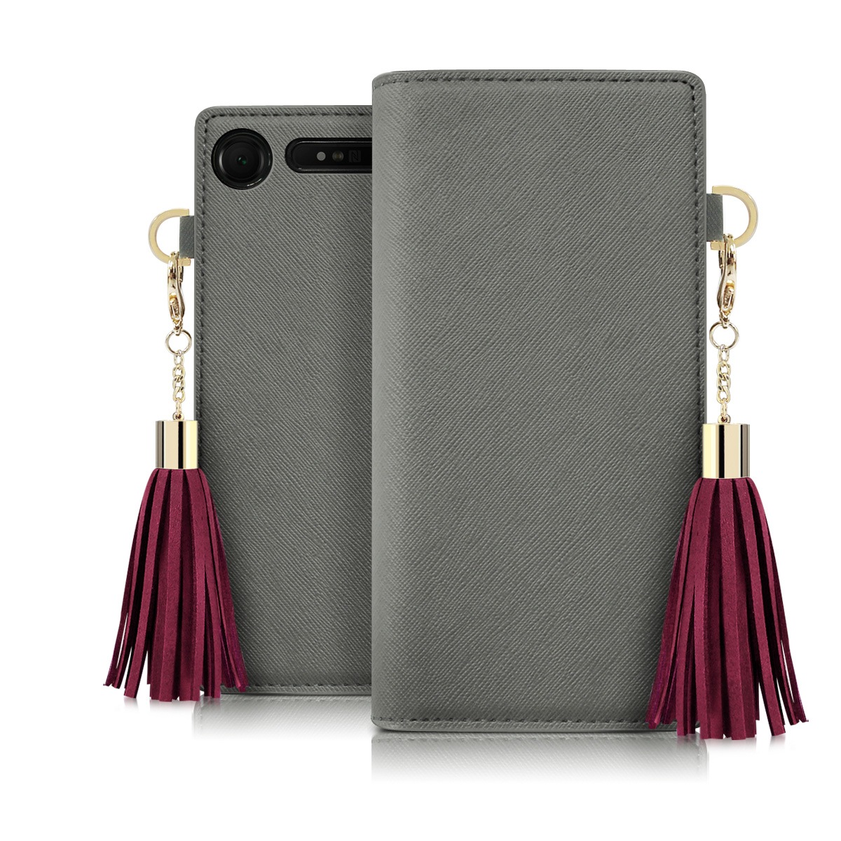 Xperia 1 ケース Xperia Ace ケース 手帳型 DreamPlus Tassel Jacket（ドリームプラスタッセルジャケット）エクスペリア エックスゼット カバー Xperia XZ2 / Xperia XZ1 SO-02L SO-03L SOV40 SO-03K SOV37 702SO SO-01K SOV36 701SO