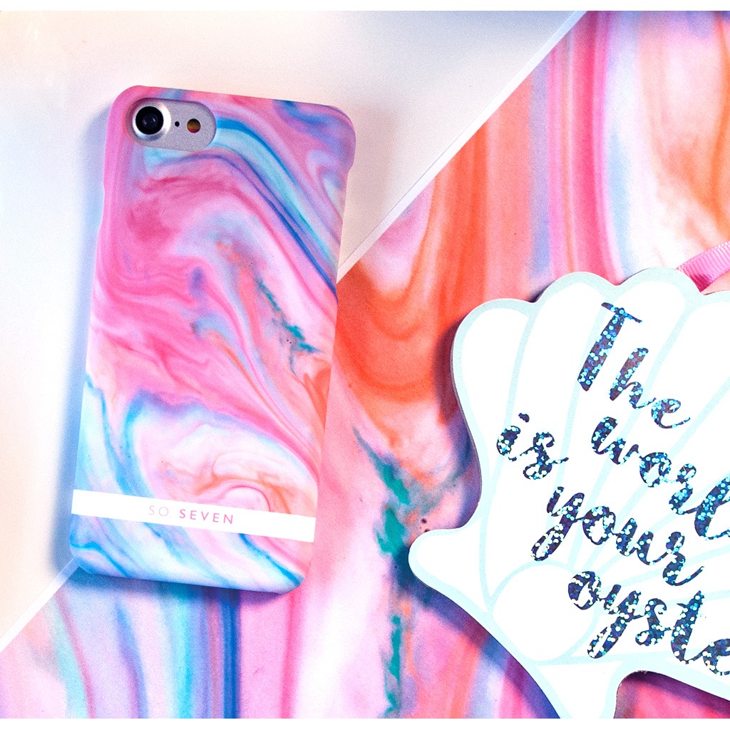 iPhone SE (第3世代) ケース カバー SO SEVEN CARRARE MARBLE [iPhone SE3/SE2/XS/X8/7]