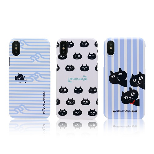 [iPhone SE (第3世代)/8/7 用] ネコマンジュウ ハードケース カバー 公式ライセンス品