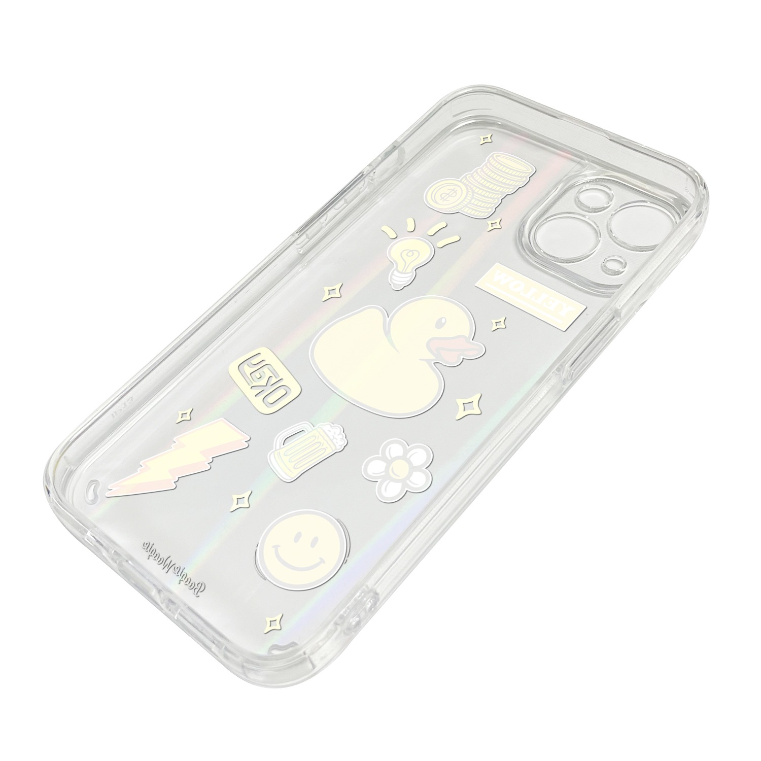 iPhone 13 Pro ケース バックカバー BOOGIE WOOGIE 【iPhone 13 / 13 Pro / 13 mini】 オーロラケース Yellow