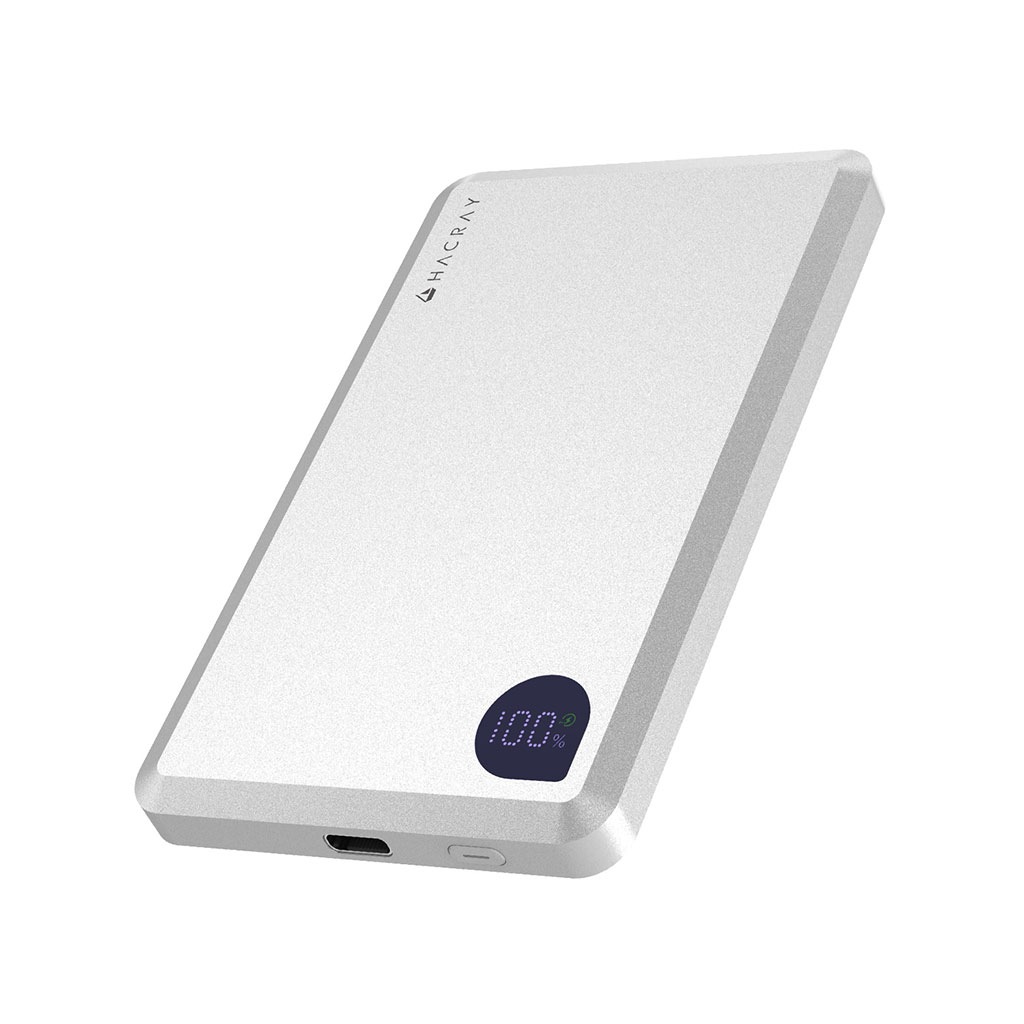 AirSlim Qi2対応 モバイルバッテリー マグネットワイヤレスバッテリー [MagSafe対応 モバイルバッテリー] for iPhone、AirPods、Apple Watch、iPadなど