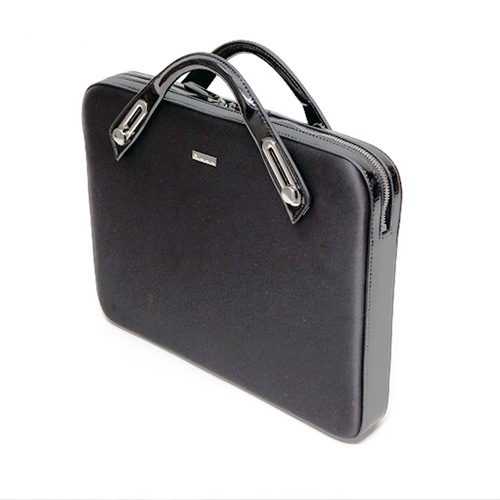 B6309 ミッシェル・サテンスリムキャリア(14.1インチ・ストラップなし) - グレー