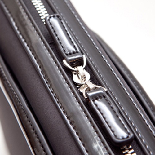 B6309 ミッシェル・サテンスリムキャリア(14.1インチ・ストラップなし) - グレー