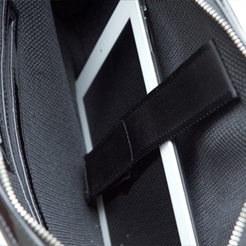 B6309 ミッシェル・サテンスリムキャリア(14.1インチ・ストラップなし) - グレー