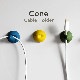 Lead Trend ケーブルホルダー CONE（5個入り）【 円錐形 コーン シリコン 】ケーブルを固定 パントンカラー クリップ