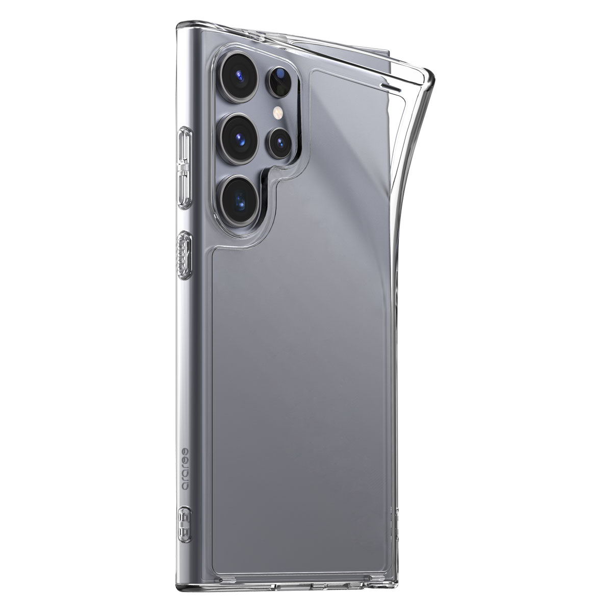 Galaxy S24 / S24 Ultra ソフトケース Flexield 米軍MIL規格 クリア カバー [SAMSUNGの公式認証] for S24 FE / S23 / S23 Ultra 