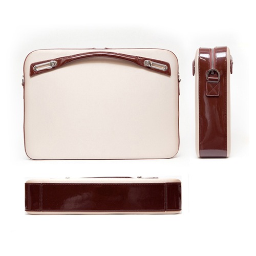 ＼70％OFF／PCバッグ・ブリーフケース ミッシェル・サテンブリーフケース M (15.4インチ) ベージュ