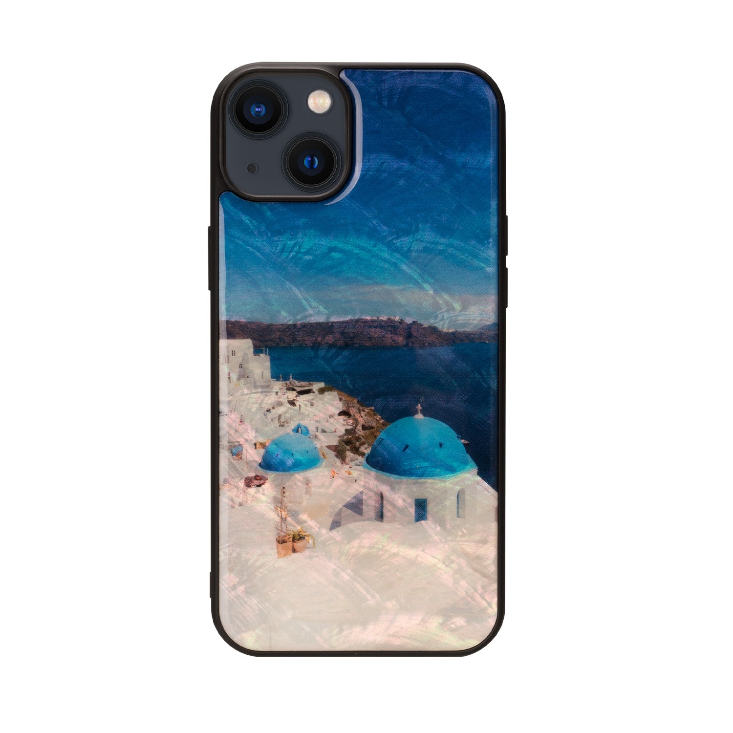 ikins 天然貝ケース [ iPhone 14 Plus / 14 Pro Max ] 名所シリーズ パール