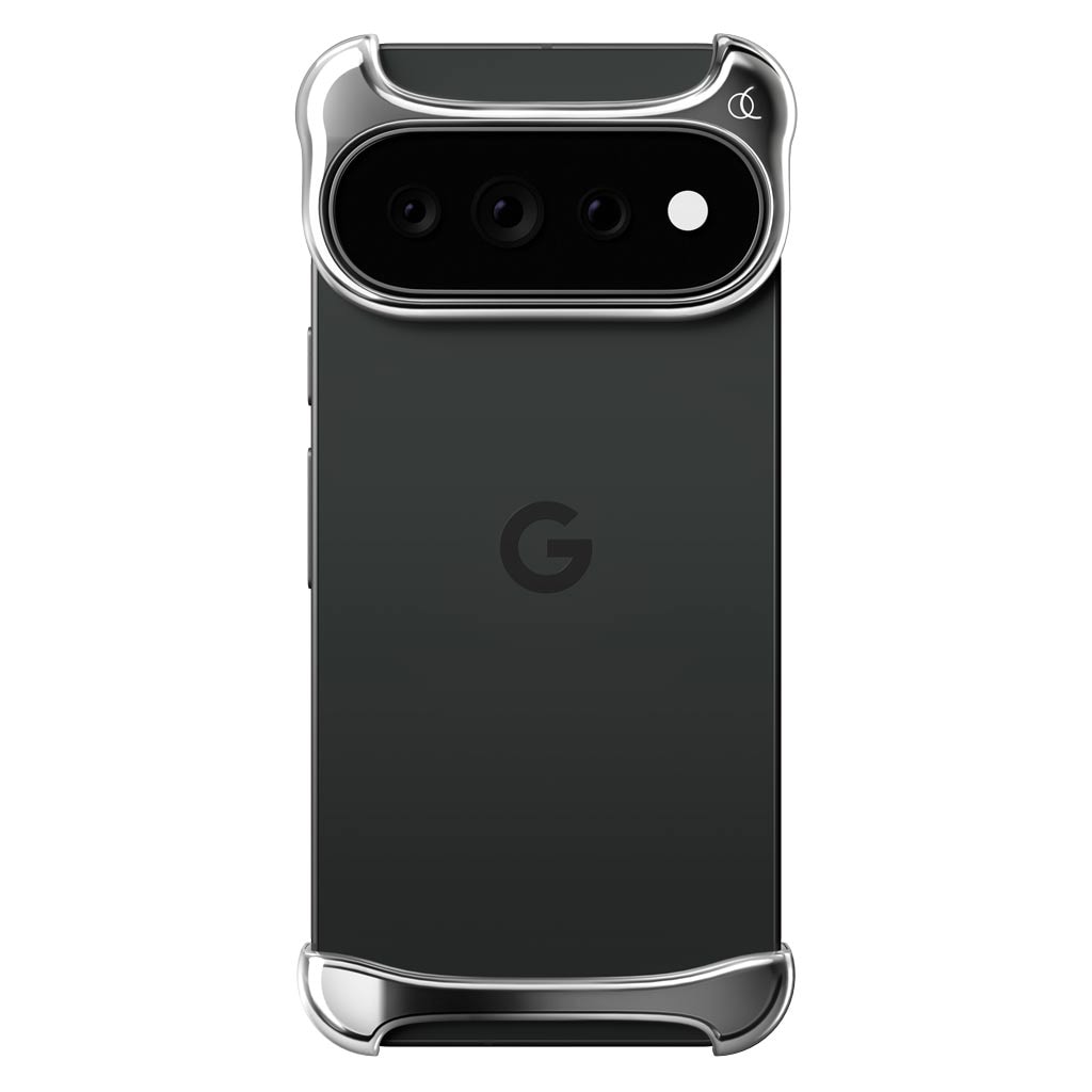 [ Google Pixel 11 Pro / Google Pixel 9 Pro / 9 / 9 Pro XL 用 ] アルミ・ミラーシルバー バンパー ケース | アークパルス