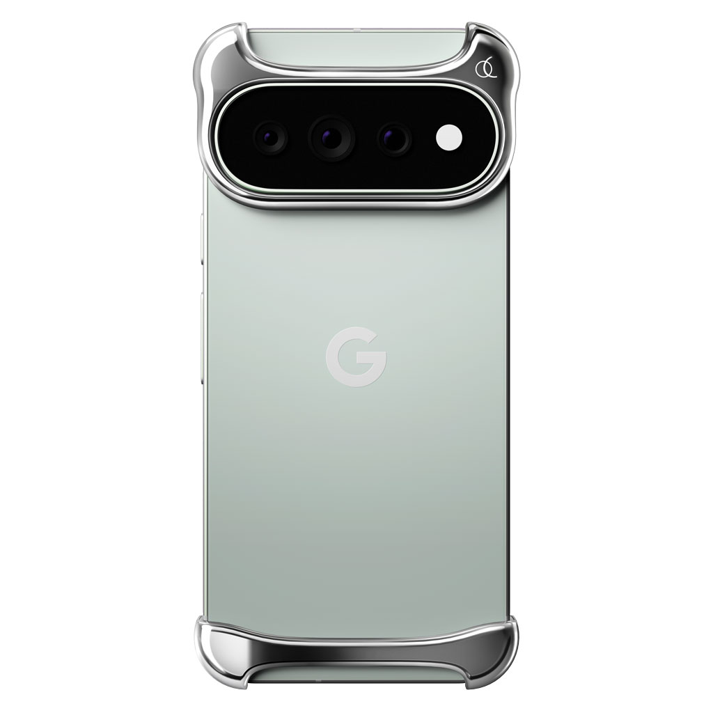 [ Google Pixel 11 Pro / Google Pixel 9 Pro / 9 / 9 Pro XL 用 ] アルミ・ミラーシルバー バンパー ケース | アークパルス