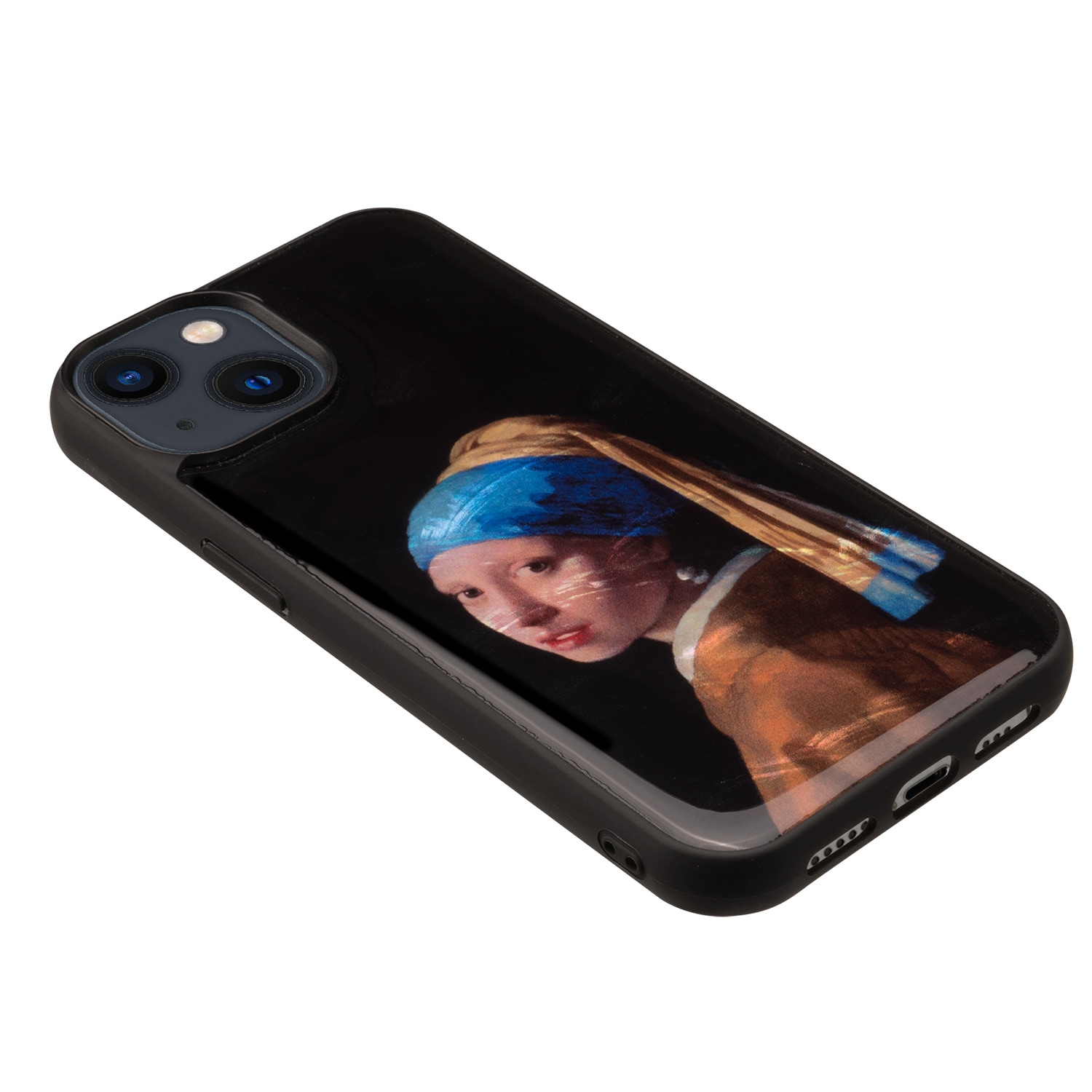 ikins 天然貝ケース [ iPhone 14 Plus / 14 Pro Max ] 名画シリーズ パール