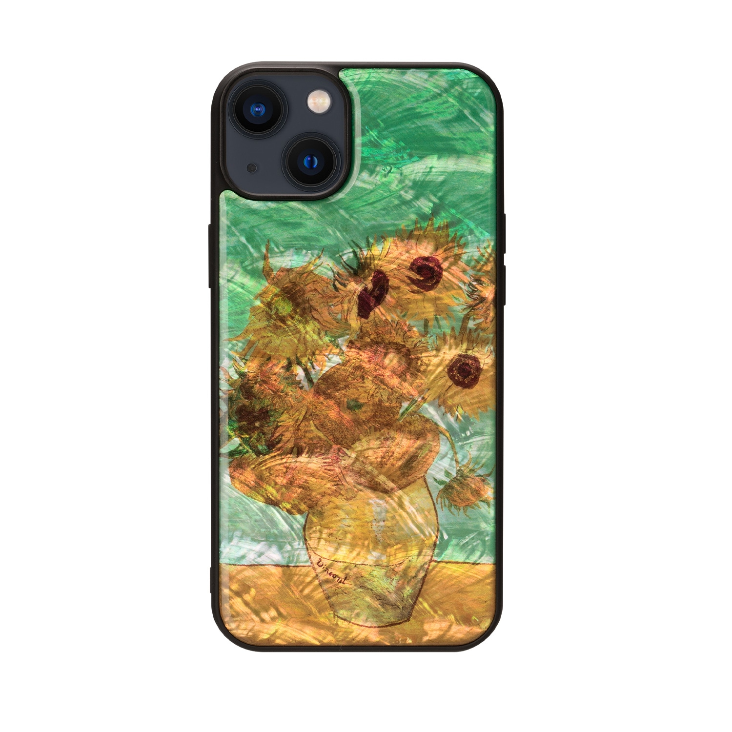 ikins 天然貝ケース [ iPhone 14 Plus / 14 Pro Max ] 名画シリーズ パール