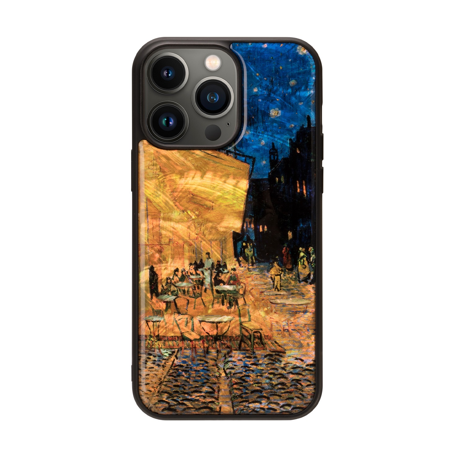 ikins 天然貝ケース [ iPhone 14 Plus / 14 Pro Max ] 名画シリーズ パール