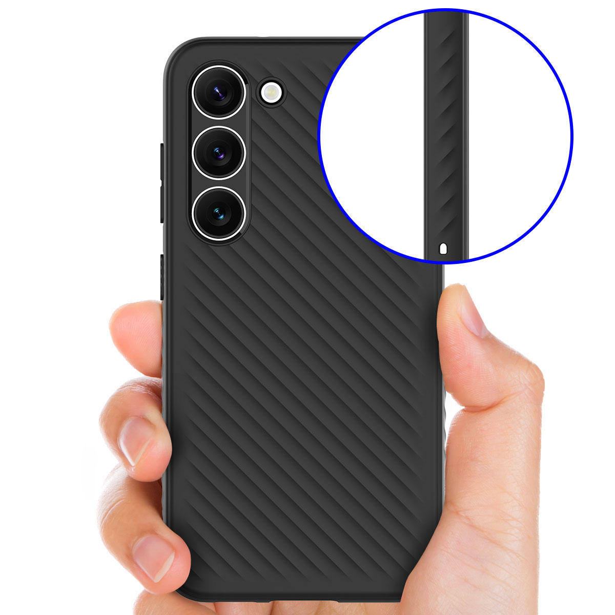 Galaxy S24 Ultra / S23 / S23 Ultra ソフトケース Airdome ブラック [SAMSUNGの公式認証]