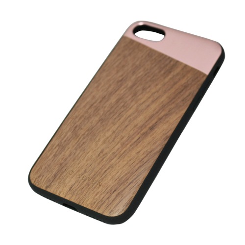 iPhone SE (第3世代) ケース カバー SO SEVEN Sulfurous METAL + WOOD [iPhone SE3/SE2/8/7]