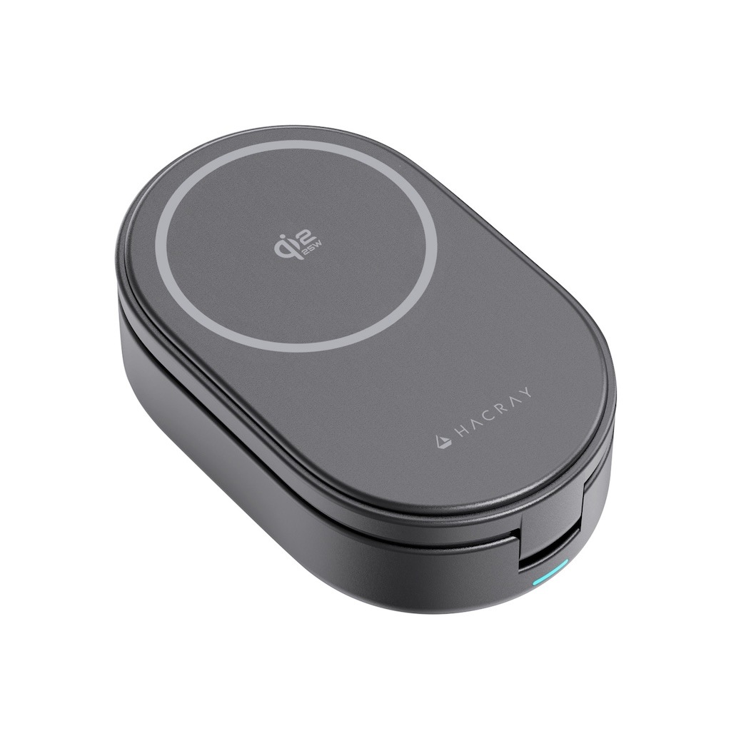 【充電セット】HACRAY Qi2 25W 3in1 ワイヤレス充電器 + HyperJuice 66W USB-C*2