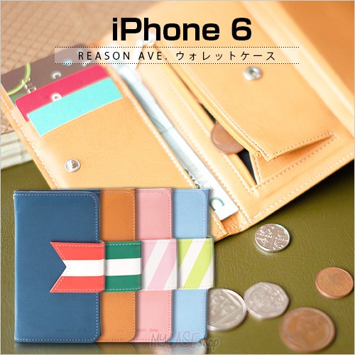 iPhone6 ケース Happymori Reason Ave. ウォレットケース（リーズンアベニューウォレットケース）アイフォン