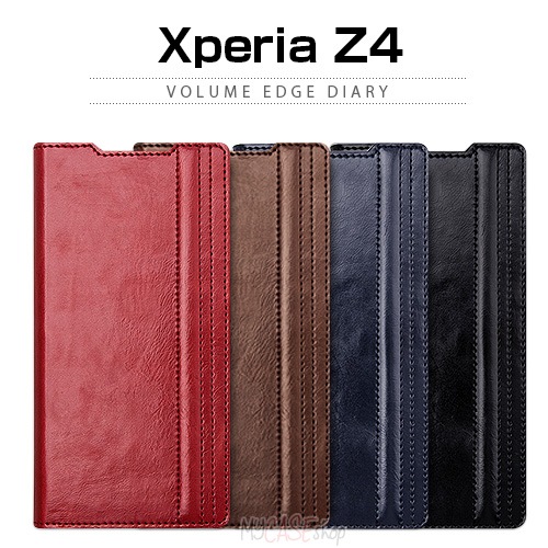 Xperia Z4 ケース Chabel Volume Edge Diary（チャベル ボリュームエッジダイアリー） エクスペリア 