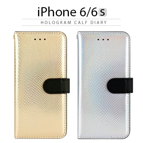 iPhone6s ケース 手帳型 HANSMARE Hologram Calf Diary（ハンスマレ ホログラムカーフダイアリー）アイフォン iPhone6
