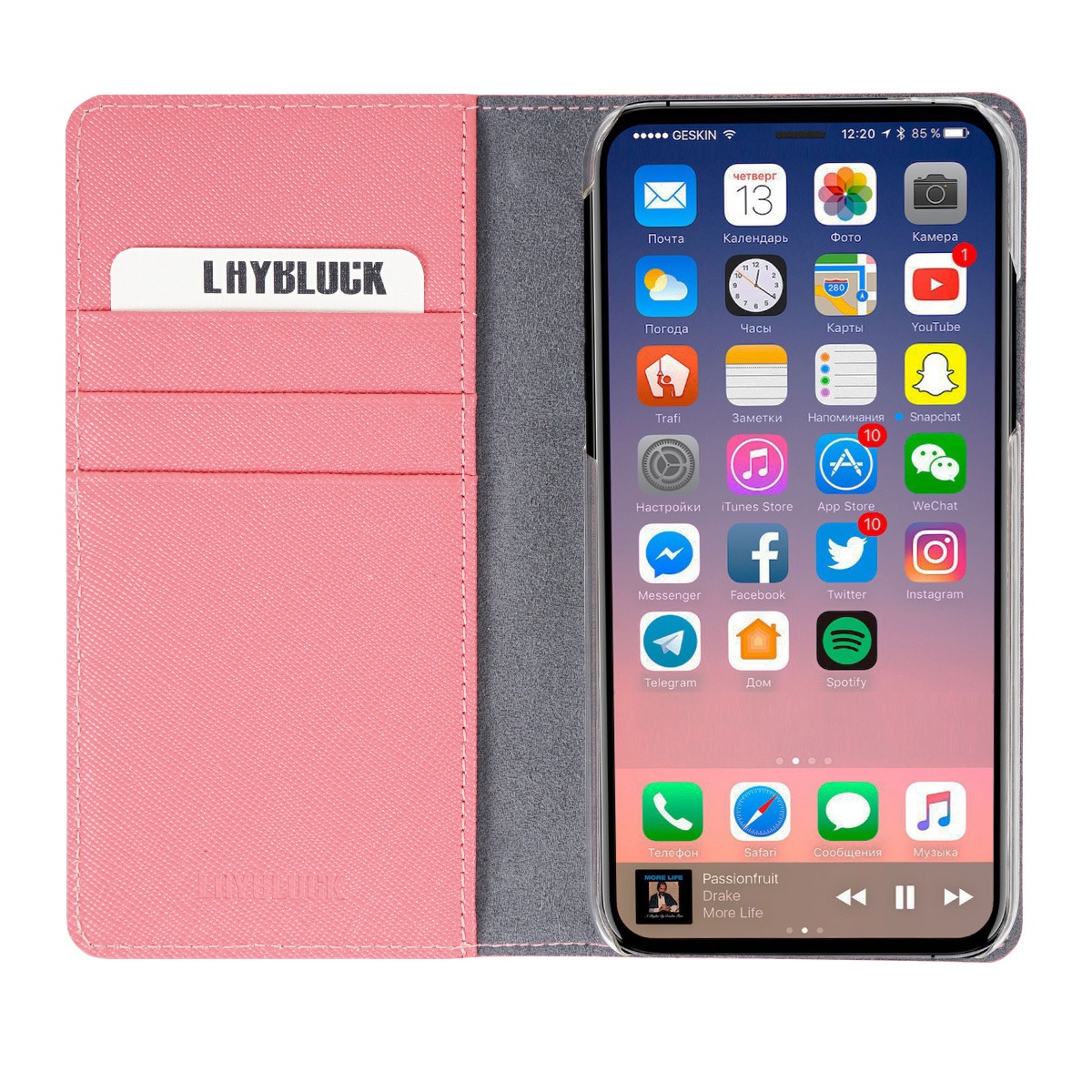 iPhone XS / X ケース iPhone XS Max ケース iPhone XR ケースLAYBLOCK Saffiano Flip Case 手帳型 本革 （レイブロック サフィアーノフリップケース）アイフォン レザー カバー