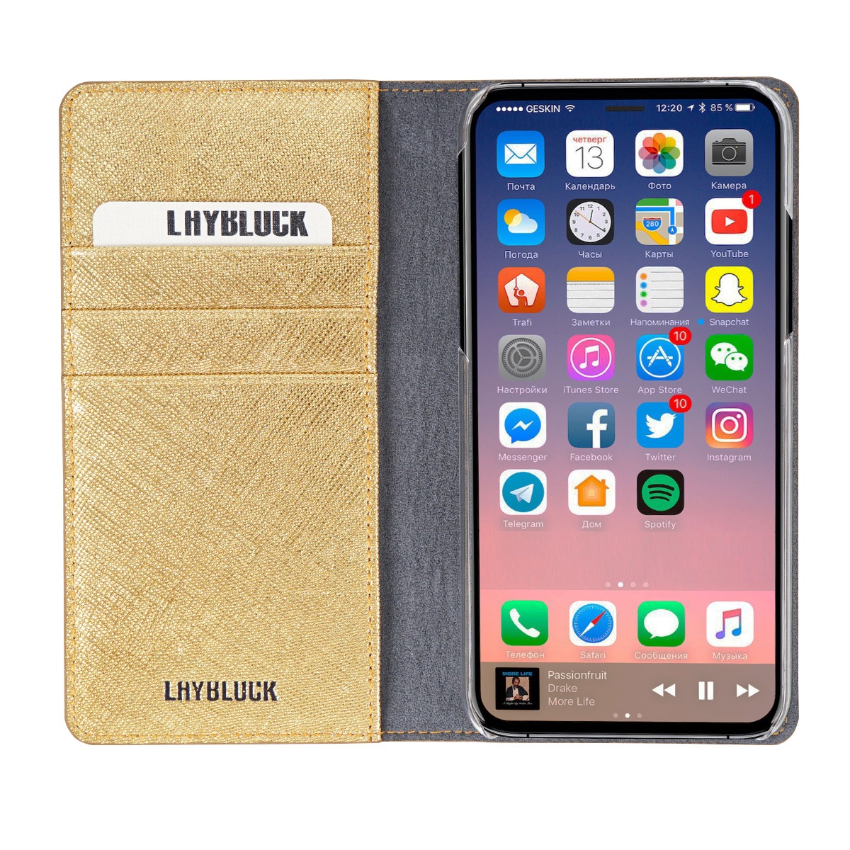 iPhone XS / X ケース iPhone XS Max ケース iPhone XR ケースLAYBLOCK Saffiano Flip Case 手帳型 本革 （レイブロック サフィアーノフリップケース）アイフォン レザー カバー