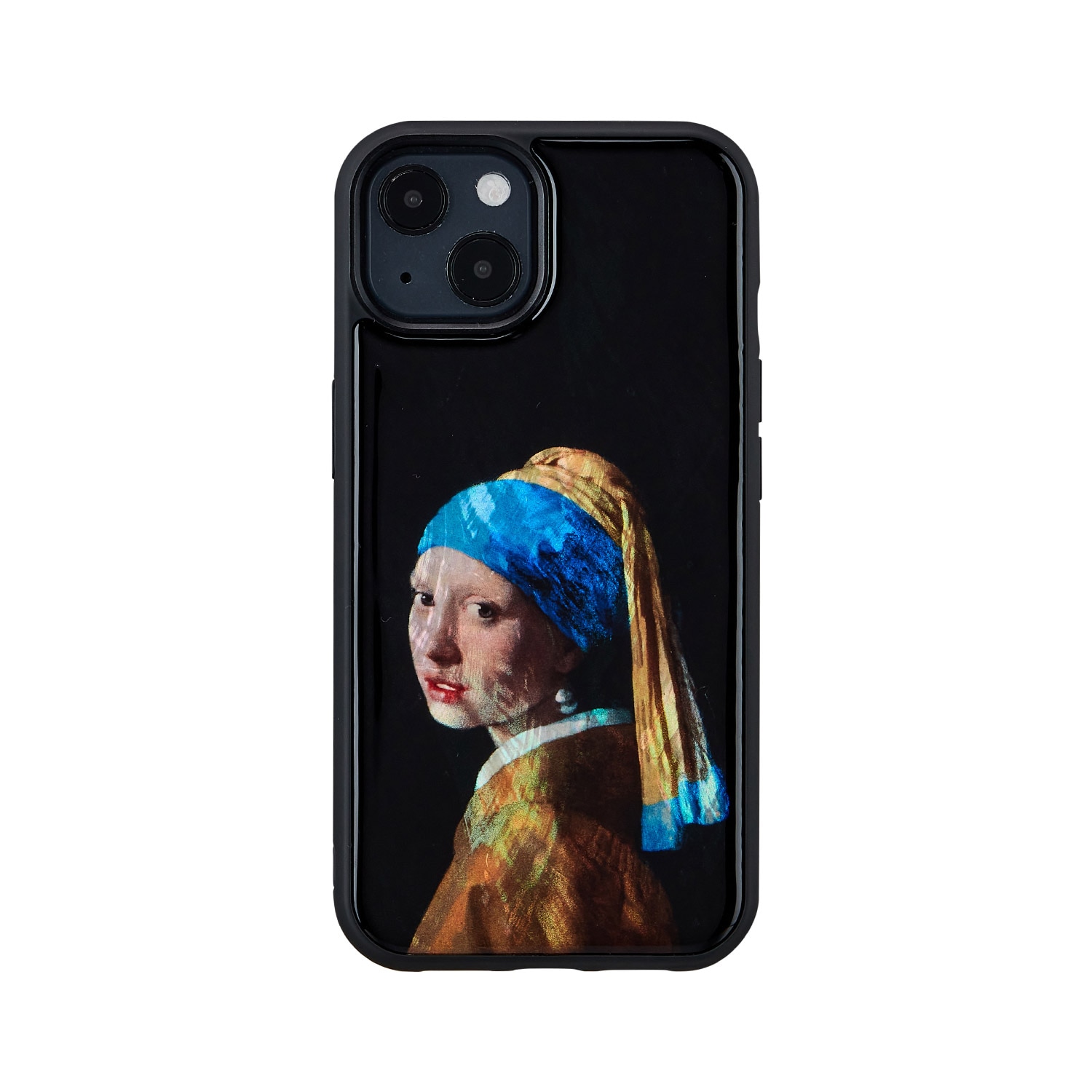 ikins 天然貝 ケース 名画シリーズ バックカバー 【iPhone 13 ケース】 アイフォンケース