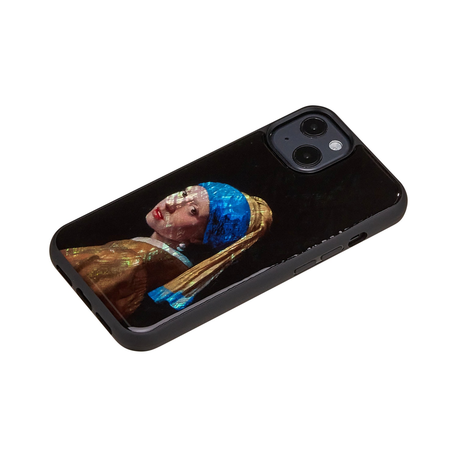 ikins 天然貝 ケース 名画シリーズ バックカバー 【iPhone 13 ケース】 アイフォンケース