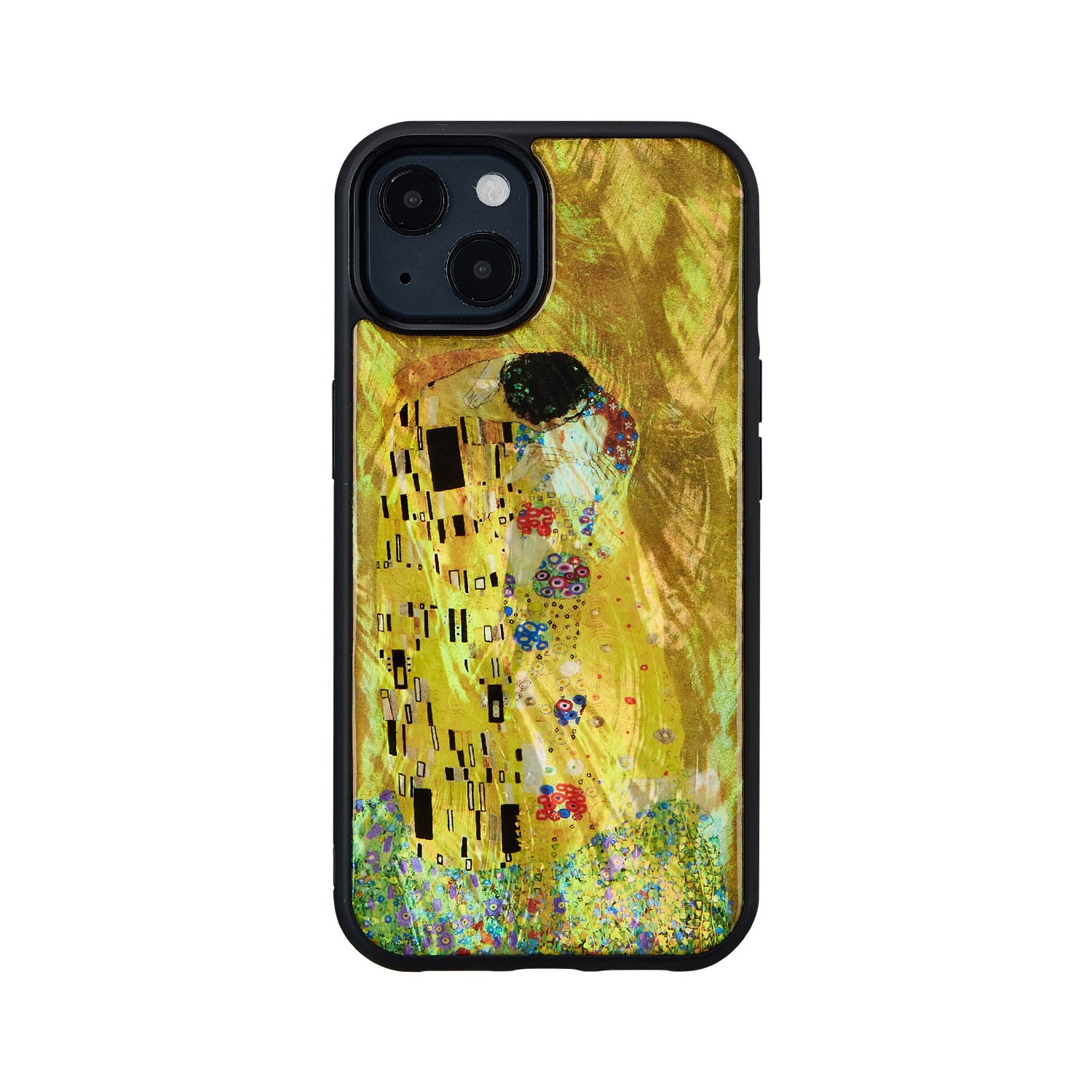 ikins 天然貝 ケース 名画シリーズ バックカバー 【iPhone 13 ケース】 アイフォンケース