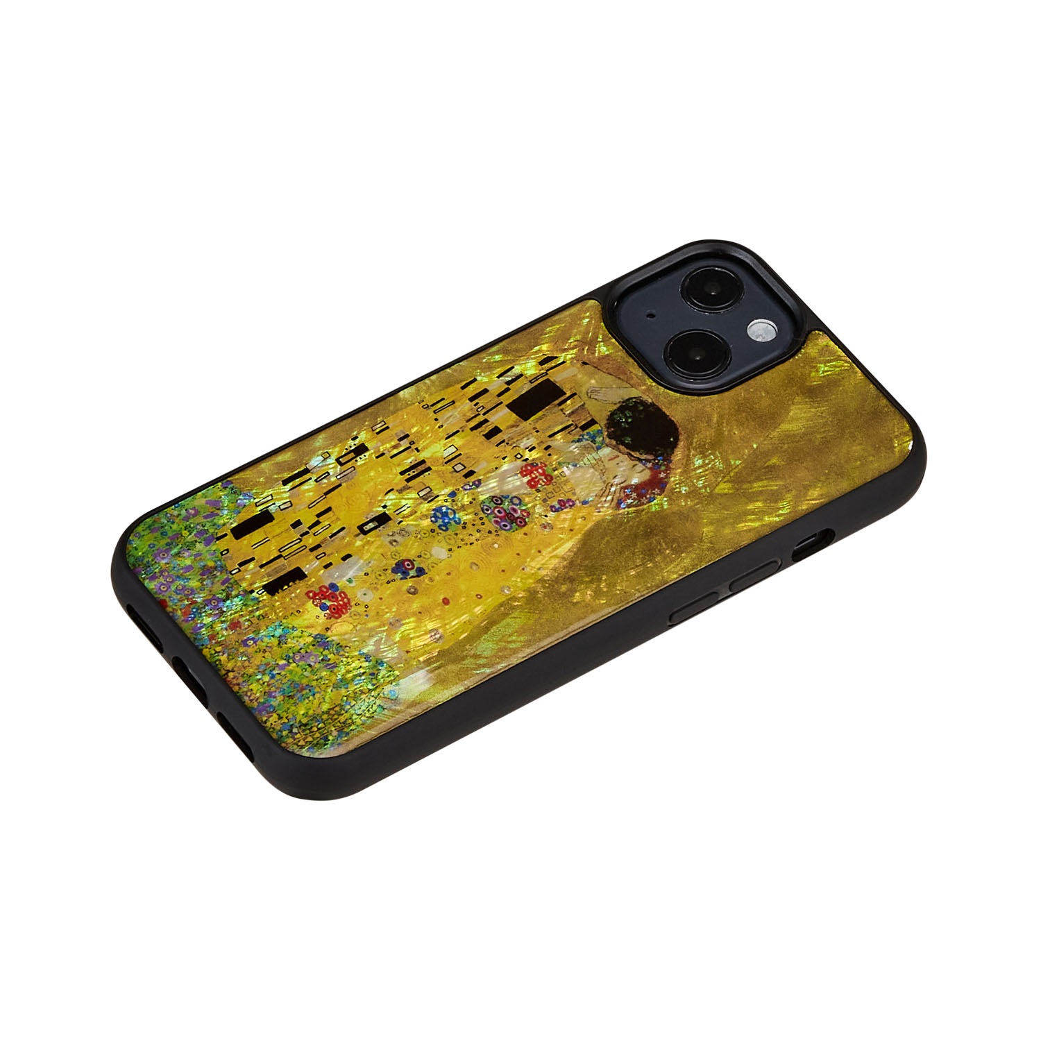 ikins 天然貝 ケース 名画シリーズ バックカバー 【iPhone 13 ケース】 アイフォンケース