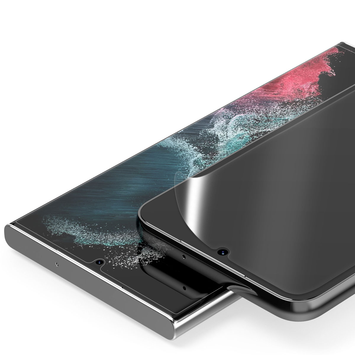 araree Galaxy S23 / Galaxy S23 Ultra 対応 全画面保護フィルム 曲面までカバー PURE DIAMOND (2枚入り) クリア [SAMSUNGの公式認証]