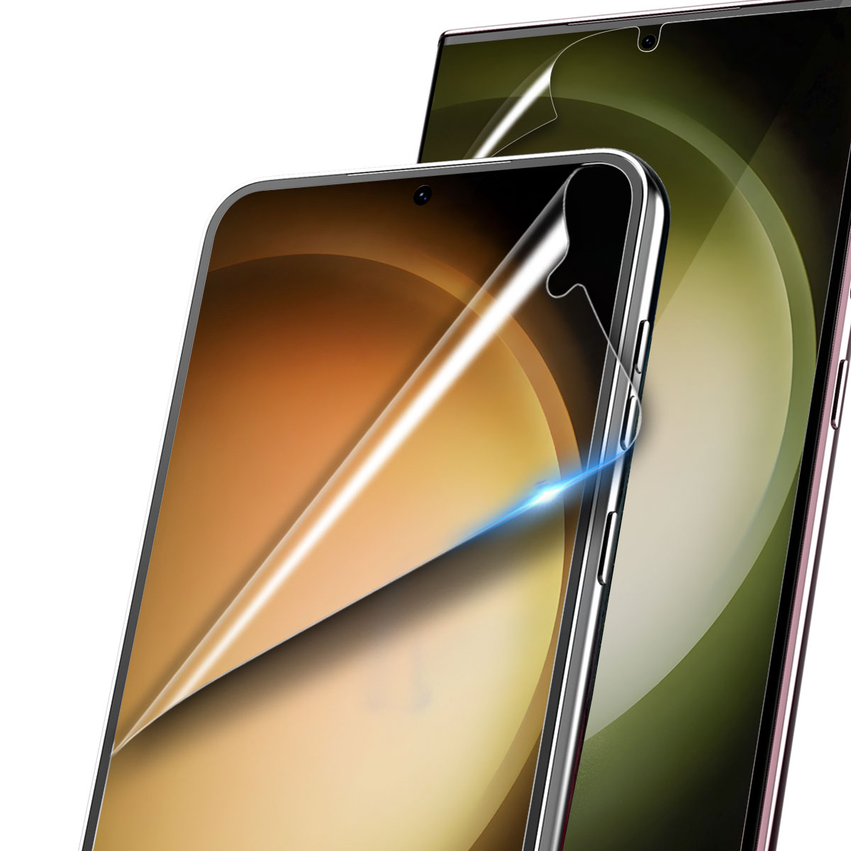 araree Galaxy S23 / Galaxy S23 Ultra 対応 全画面保護フィルム 曲面までカバー PURE DIAMOND (2枚入り) クリア [SAMSUNGの公式認証]