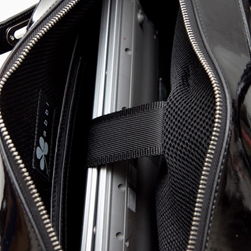 abbi PCバッグ ミッシェル・サテンブリーフケース L Black