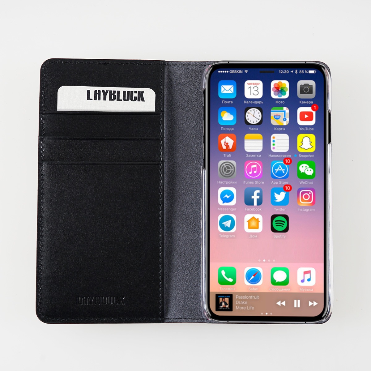 iPhone XS / X ケース iPhone XR ケース LAYBLOCK Ribbon Classic Diary 手帳型 本革 （レイブロック リボンクラシックダイアリー）アイフォン レザー カバー