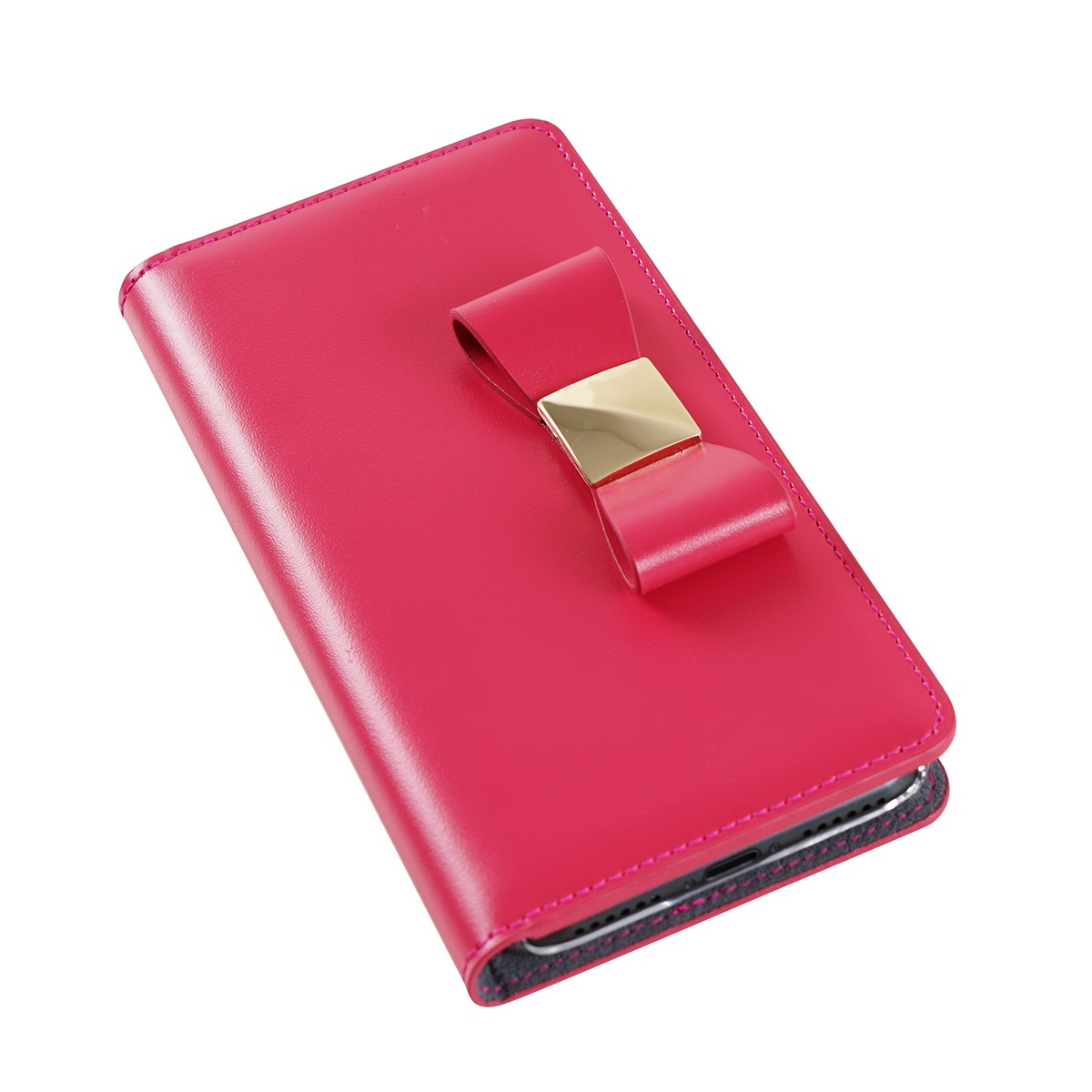 iPhone XS / X ケース iPhone XR ケース LAYBLOCK Ribbon Classic Diary 手帳型 本革 （レイブロック リボンクラシックダイアリー）アイフォン レザー カバー