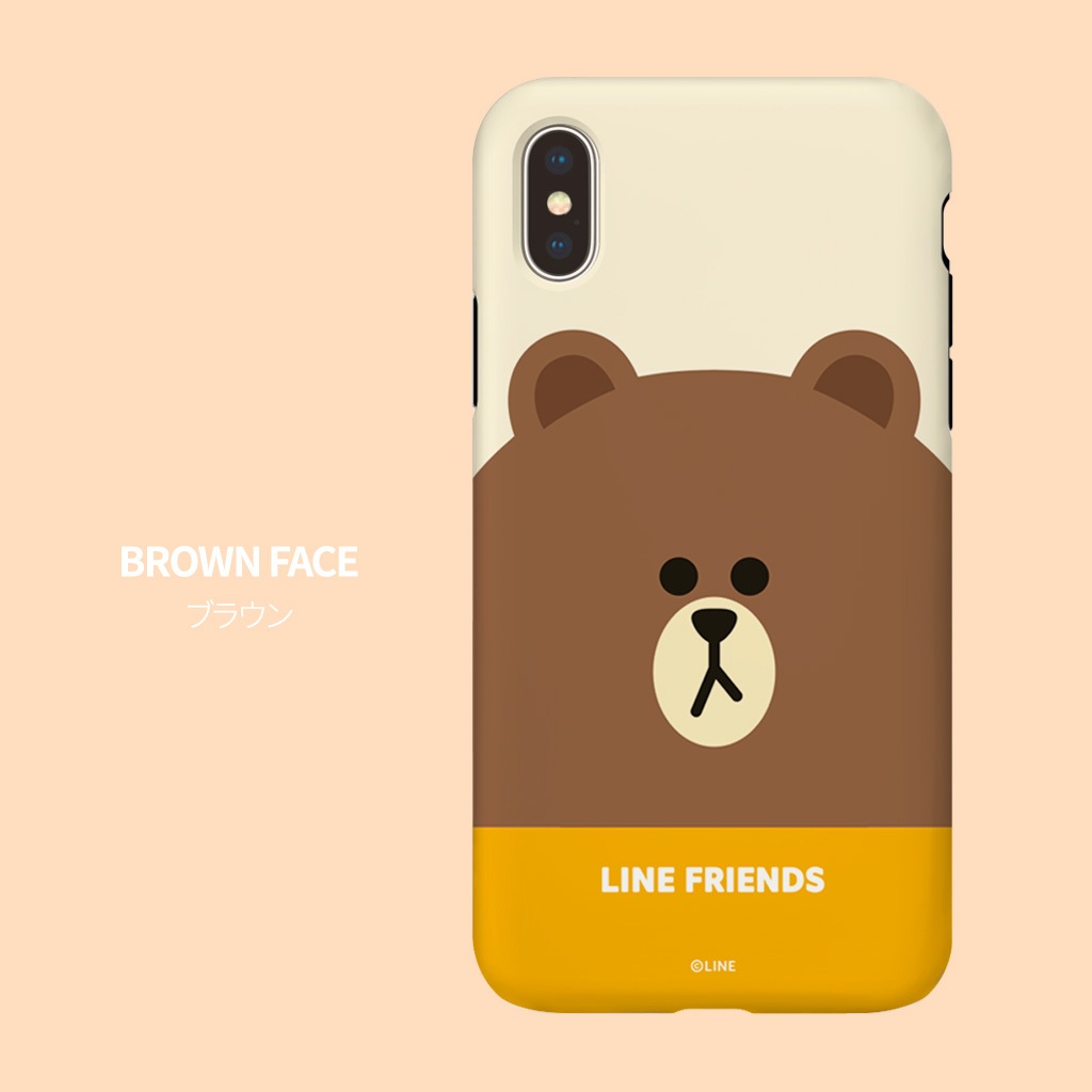 iPhone SE (第3世代) ケース カバー LINE FRIENDS [iPhone SE3/SE2/XS/X/8/7/8 Plus/7 Plus]